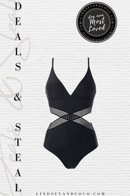 Amazon Finds. Black swimsuit.  Amazon swimsuit  

#LTKSeasonal #LTKunder50 #LTKswim