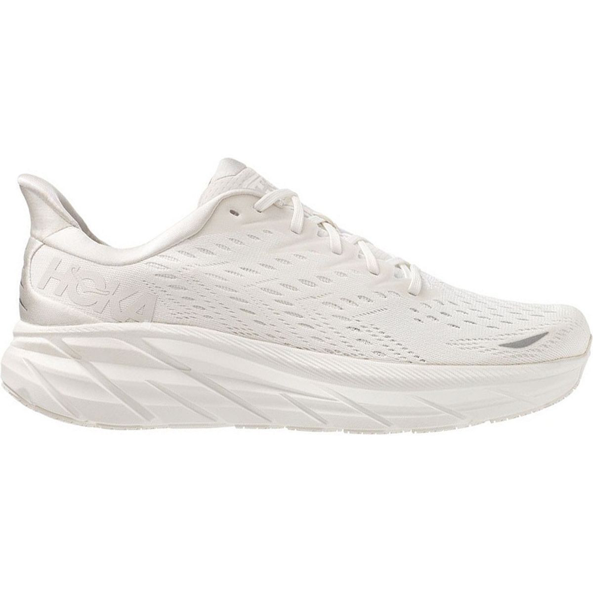Hoka Clifton 8 1119394 Women White Low Top Athletic Running Sneaker Shoes NR2346 (12B) | Walmart (US)