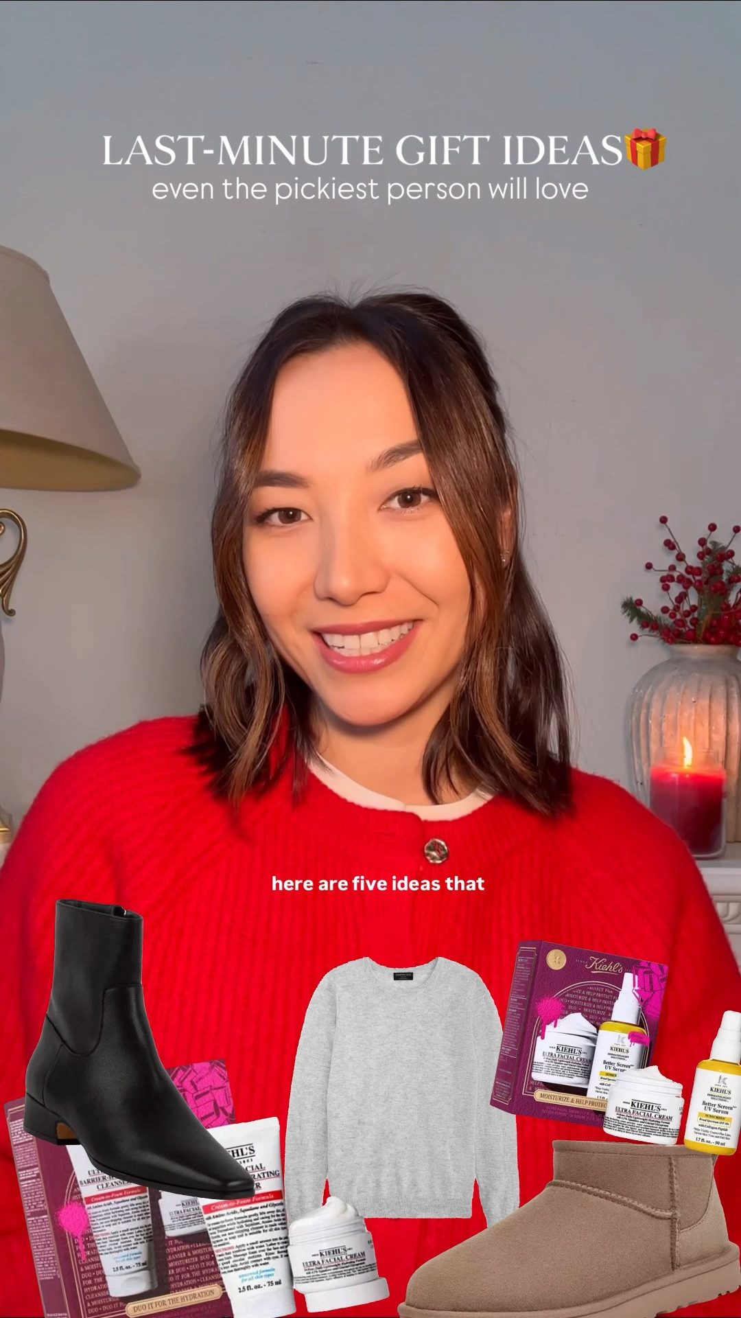 5 last-minute gift ideas (at every price point) from @macys 🎁 

Kiehl’s hydrate set - on sale under $25!
Kiehl’s moisture & protect set - on sale under $50
Cashmere sweater - on sale under $65
Steve Madden boots - on sale under $100
UGGs - under $200

#MacysPartner 

#LTKGiftGuide #LTKHoliday