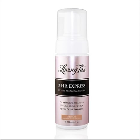 Loving Tan 2 HR Express Mousse, Medium - Streak Free, Natural looking, Professional Strength Sunl... | Amazon (US)