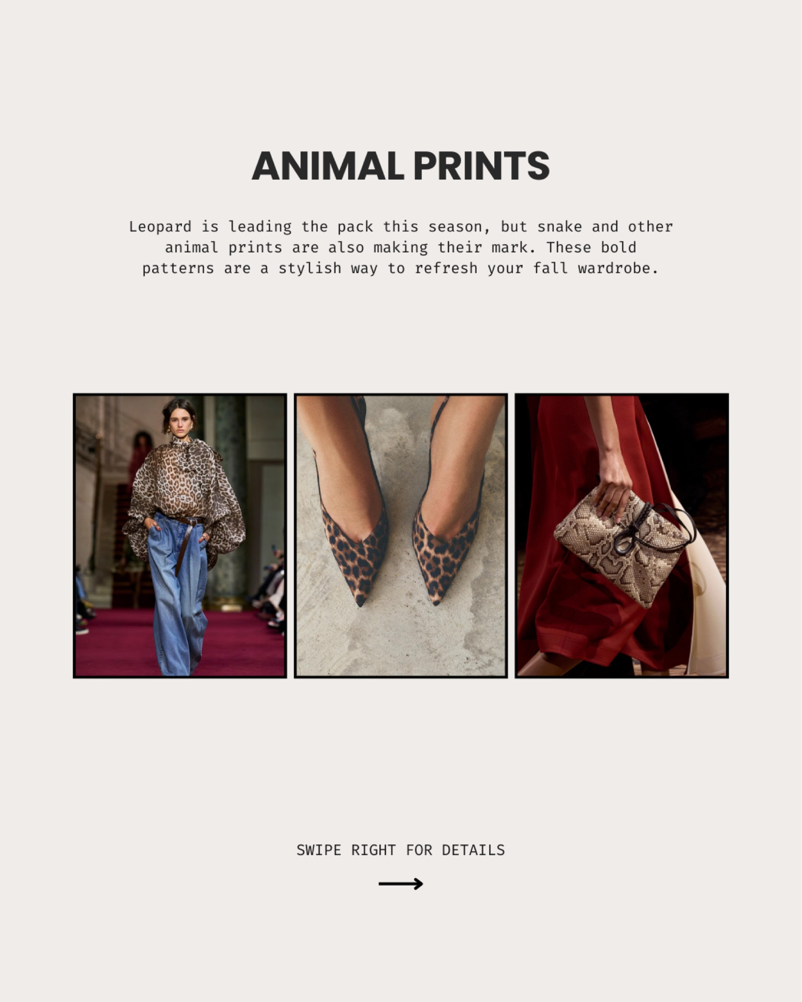 Animal prints for fall!

#LTKItBag #LTKWorkwear #LTKFindsUnder100