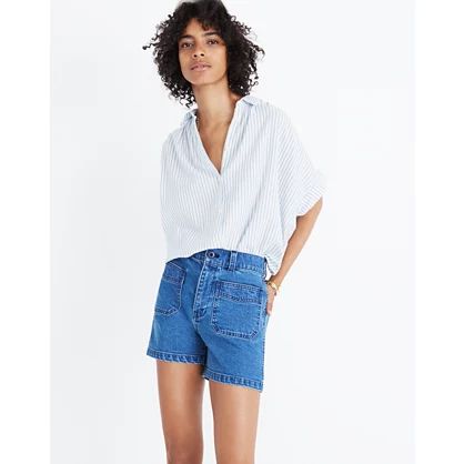High-Rise Denim Shorts: Patch Pocket Edition | Madewell