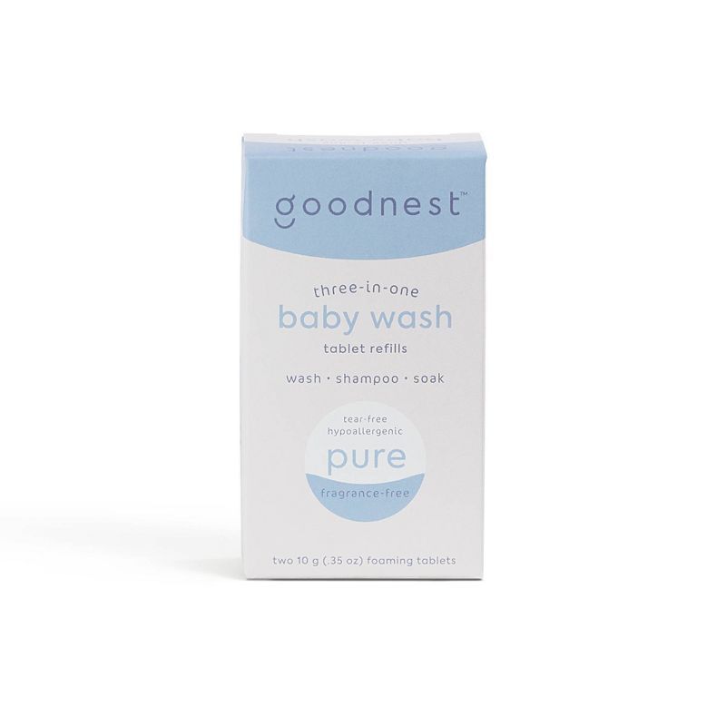 Goodnest 3-in-1 Wash, Shampoo and Soak Tablet Refills - Pure Fragrance Free - 12oz | Target
