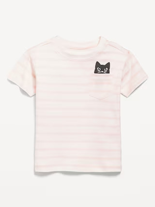Short-Sleeve Pocket Graphic T-Shirt for Toddler Girls | Old Navy (US)