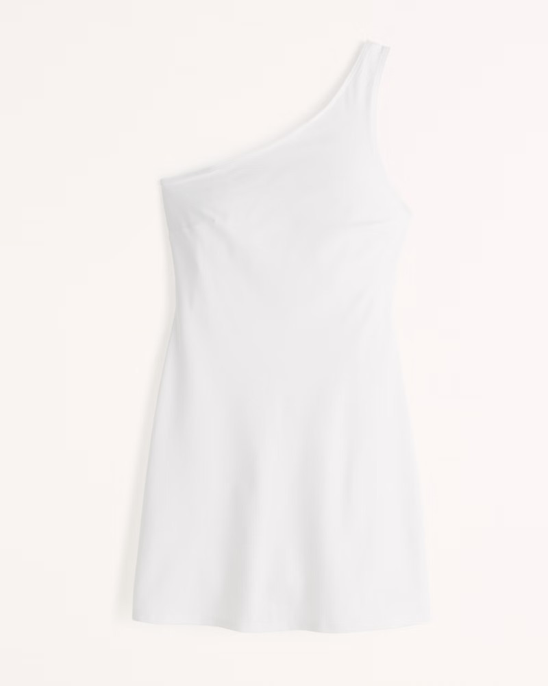 One-Shoulder Traveler Mini Dress | Abercrombie & Fitch (UK)