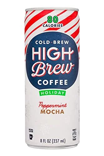 High Brew Coffee, Cold Brew, Peppermint Mocha Latte, 8 Fl Oz Can (Pack of 12) | Walmart (US)