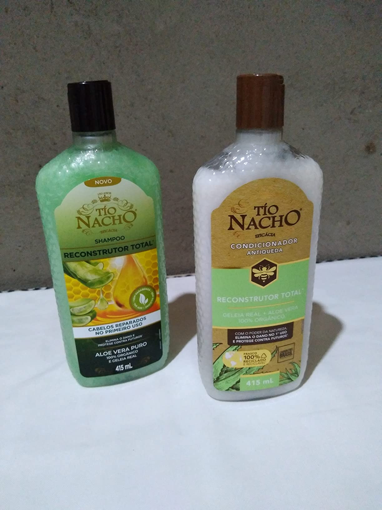 Tio Nacho Condicionador Reconstrutor Total com Aloe Vera para reparação total, 415ml, Elimina e... | Amazon (BR)