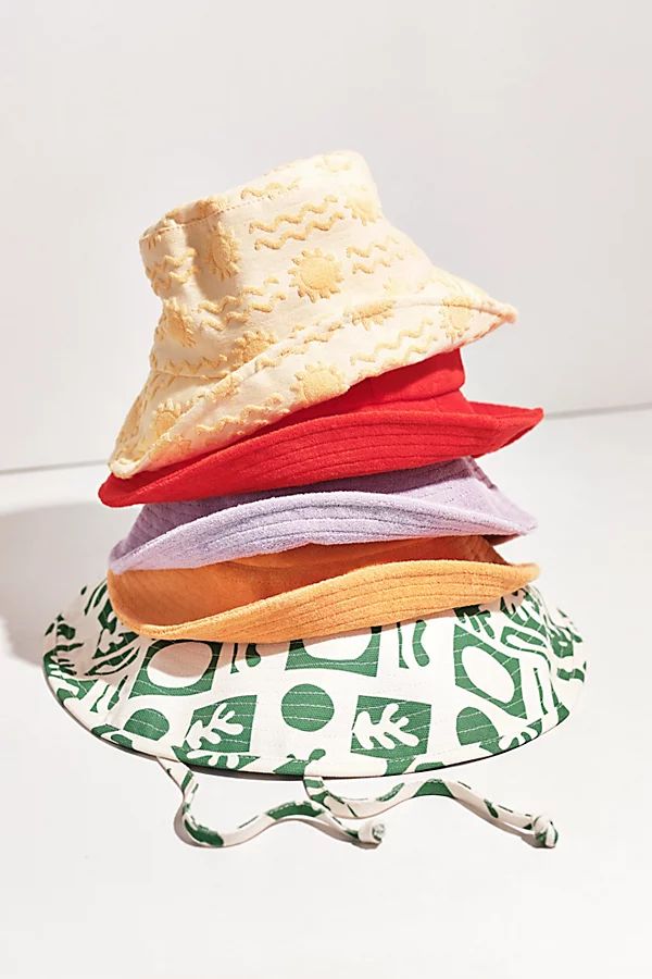 Summer Of Sun Wave Bucket Hat by Lack of Colour at Free People, Yellow, M/L | Free People (Global - UK&FR Excluded)