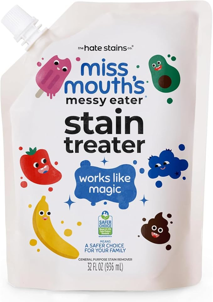 Miss Mouth's Messy Eater Stain Treater - 32oz Refill - Newborn & Baby Essentials - No Dry Cleanin... | Amazon (US)