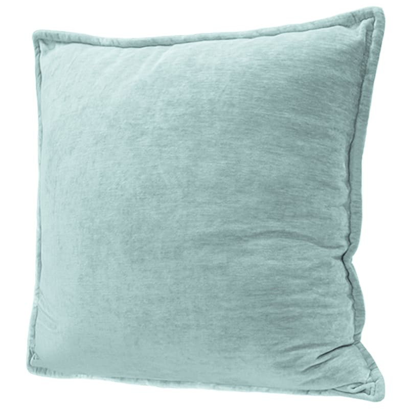 Maya Mineral Chenille Velvet Throw Pillow, 24" | At Home