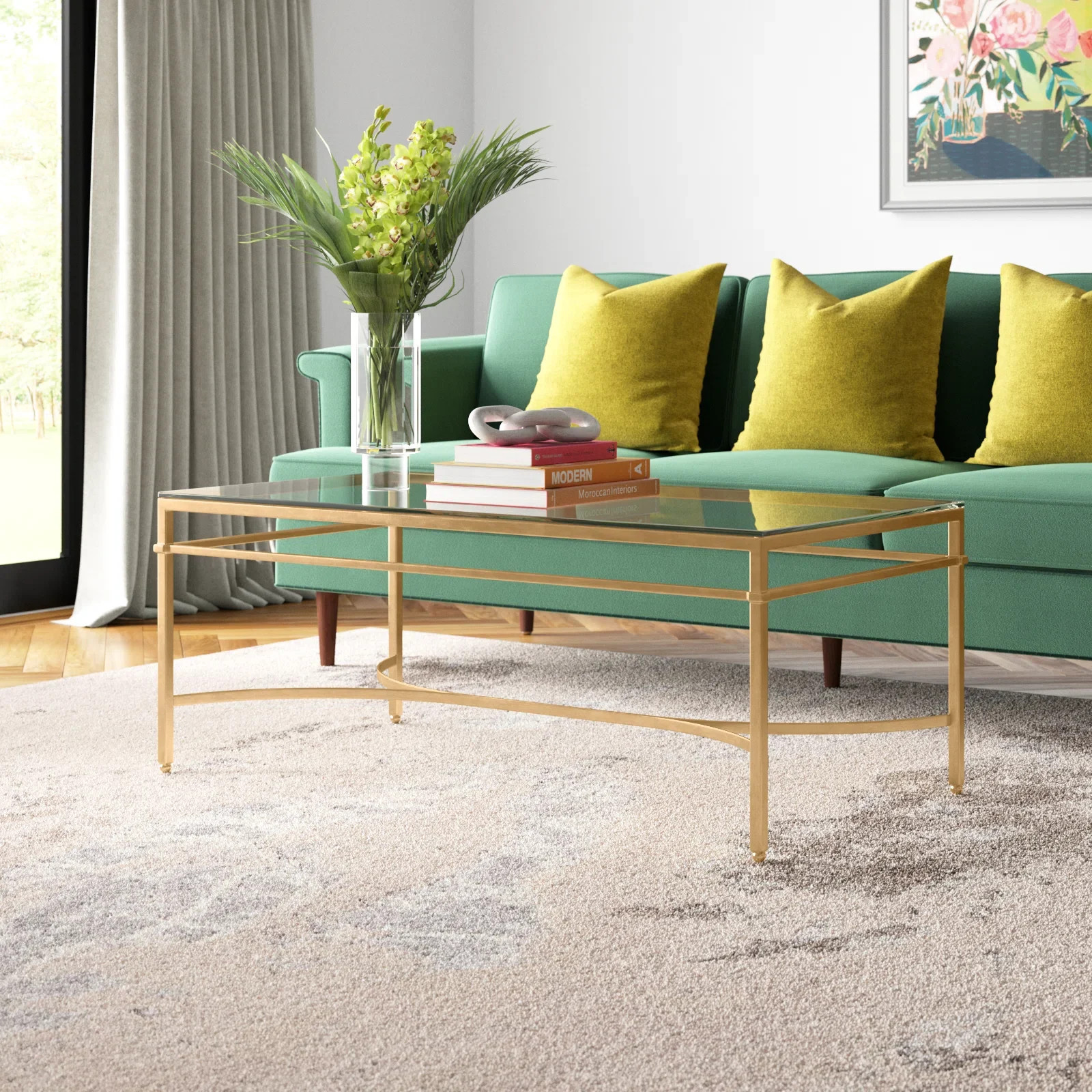 Genevieve Glass Top Coffee Table | Wayfair North America