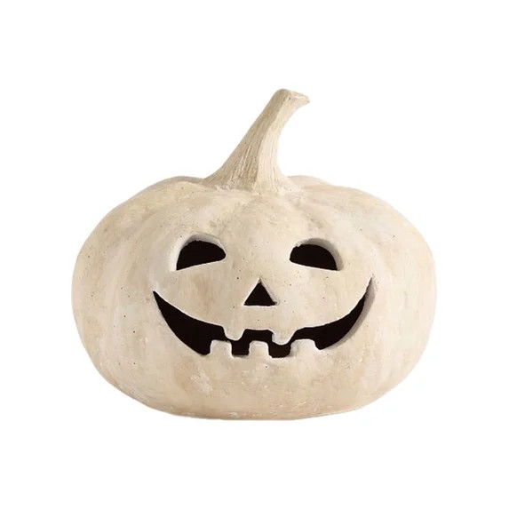 Uhnauch Fall Decor - Halloween Decorations - Handmade Terracotta Pumpkin Lantern Outdoor Indoor -... | Walmart (US)