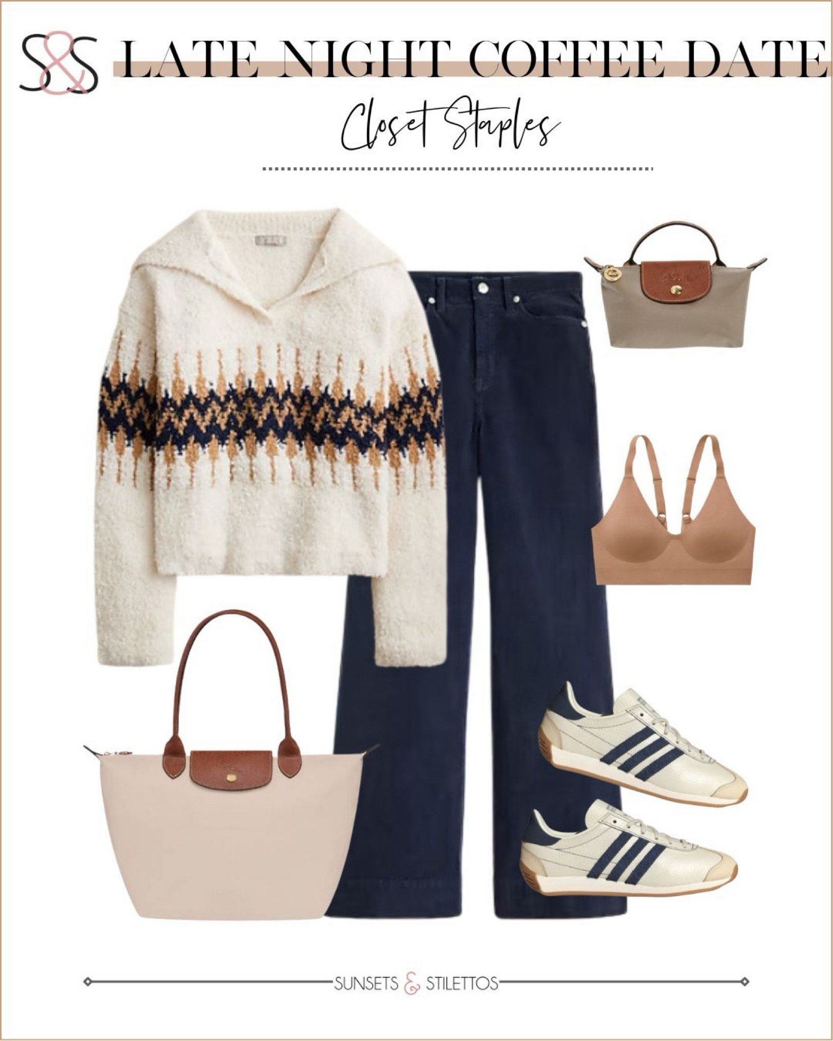 A fair aisle sweater with black jeans is a cozy thanksgiving or winter holiday outfit that will impress!

Sunsets and Stilettos, workwear, adidas sneakers 

#LTKSeasonal #LTKSaleAlert #LTKHoliday