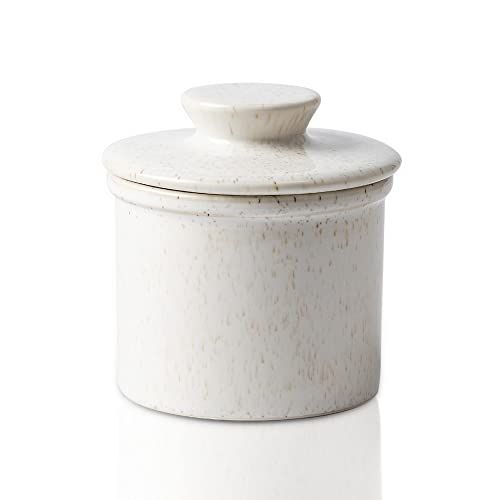 XELA Porcelain Butter Keeper Crock, French Butter Crock for Counter, Butter Keeper With Water Lin... | Amazon (US)