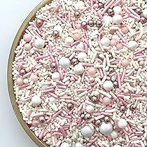 Sprinkles | Pink Sprinkles | Nonpareils | Baby Sprinkles | Pastel Sprinkles | Cake Sprinkles | Co... | Amazon (US)