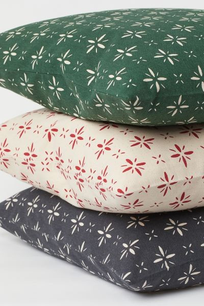 Patterned Cotton Cushion Cover | H&M (US + CA)