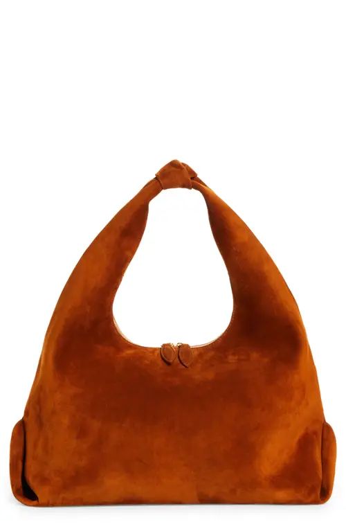 Khaite Large Beatrice Suede Hobo Bag in Brown at Nordstrom | Nordstrom