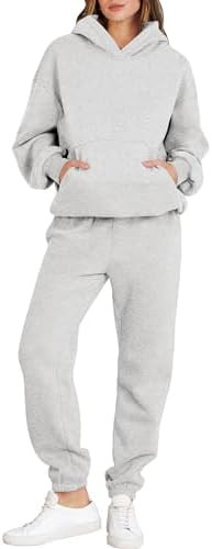 ANRABESS Womens 2 Piece Outfits Lounge Hoodie Oversized Sweatshirt Jogger Sweatpants Y2K Tracksui... | Amazon (US)