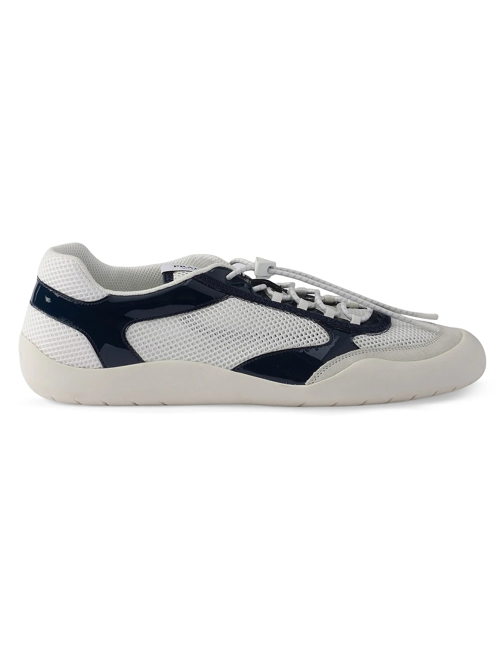 Prada Speedrock Patent Leather and Mesh Fabric Sneakers | Saks Fifth Avenue | Saks Fifth Avenue