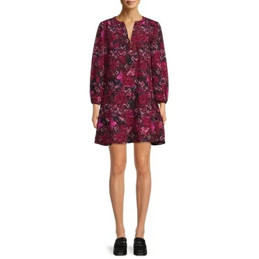 ELOQUII Elements Women's Plus Size Belted Sequin Wrap Dress - Walmart.com | Walmart (US)