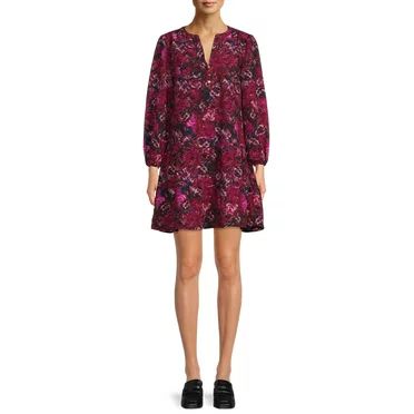 ELOQUII Elements Women's Plus Size Belted Sequin Wrap Dress - Walmart.com | Walmart (US)