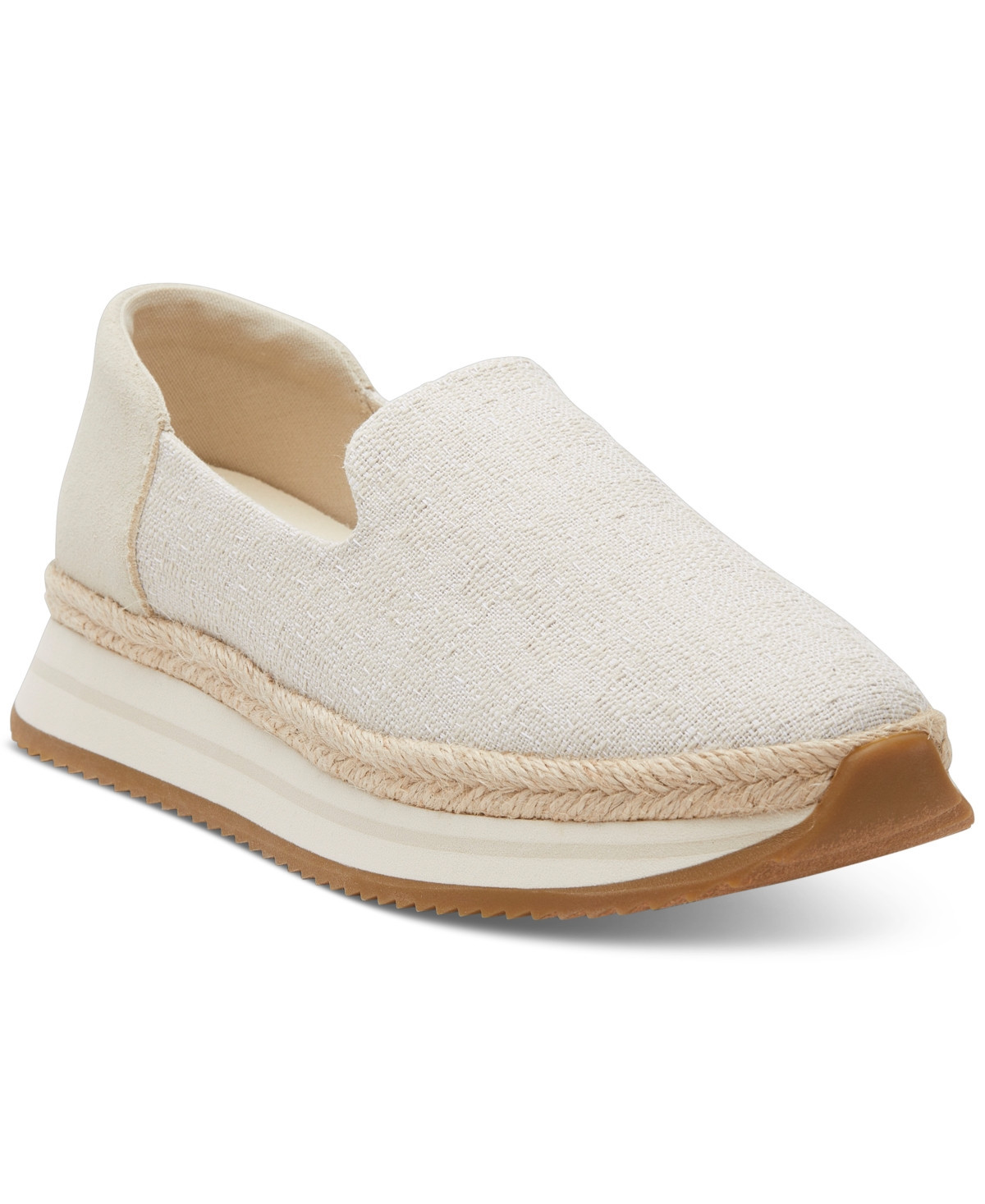 Toms Women's Jocelyn Slip-On Espadrille Sneakers - Fog Two Tone Suede | Macy's