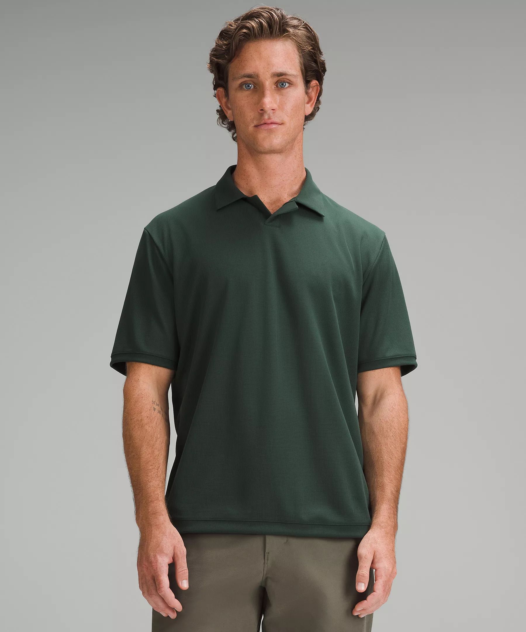 Textured Mesh Short-Sleeve Polo Shirt | Lululemon (US)