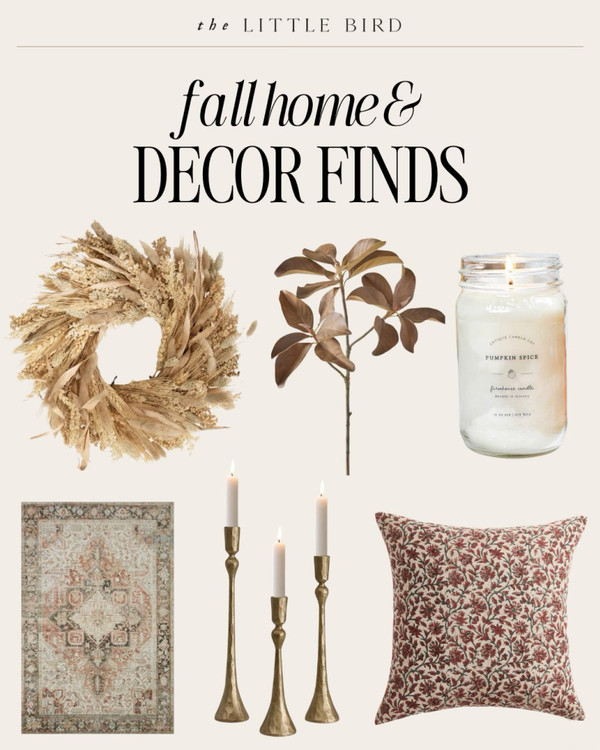 Rounded up a few new finds for fall home decorating this year!