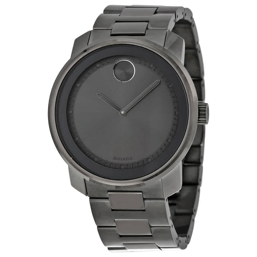 Movado Bold Grey Dial Grey Ion-plated Mens Watch 3600259 | Jomashop.com & JomaDeals.com