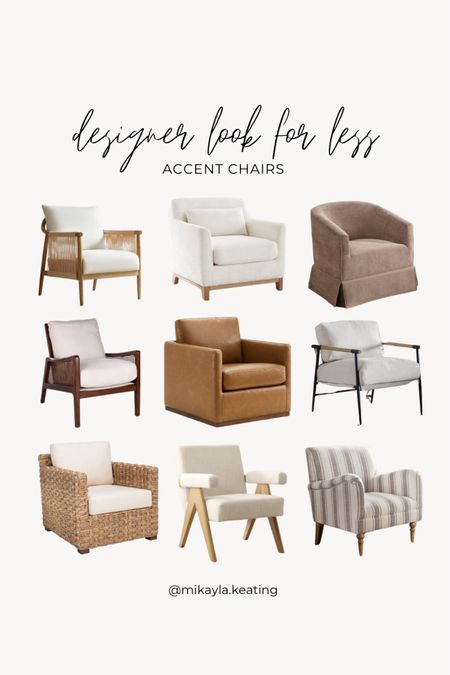 Designer Look for Less Accent Chairs

#LTKHome #LTKStyleTip