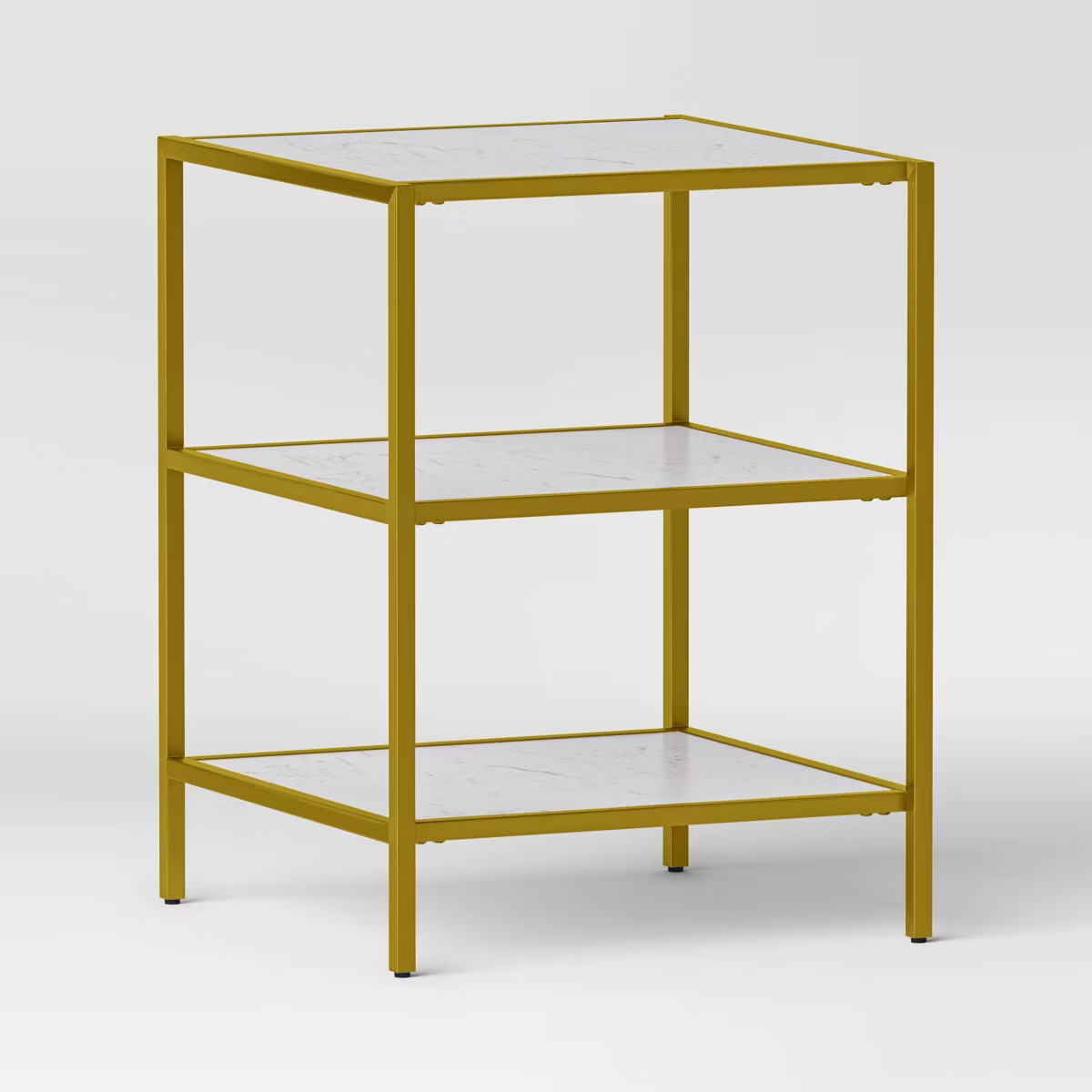 Faux Marble and Metal Accent Table Gold - Threshold™ | Target