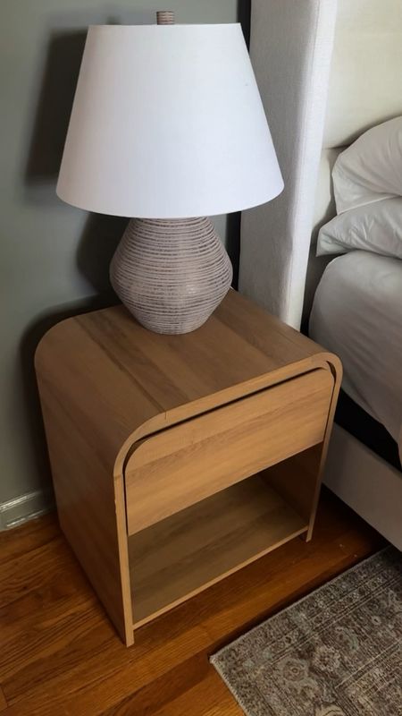 We love these nightstands so much!!  Perfect size and shape. Quality is amazing and were easy to put together. Outlets in the back which makes it easy for charging anything! 

#LTKxWalmart #LTKOver40 #LTKHome