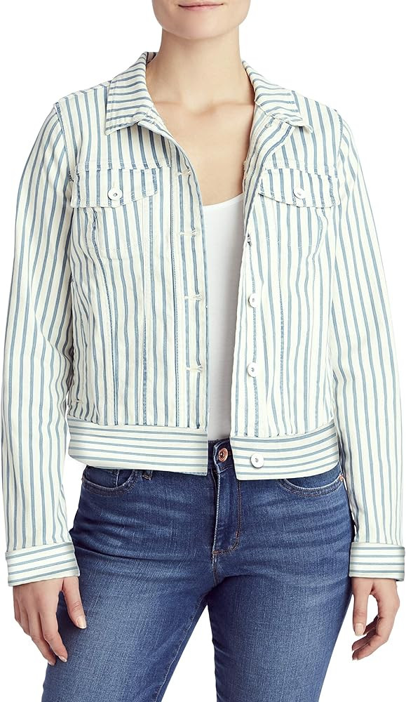 CHAPS Jeans Women's Classic Denim Jean Jacket | Amazon (US)