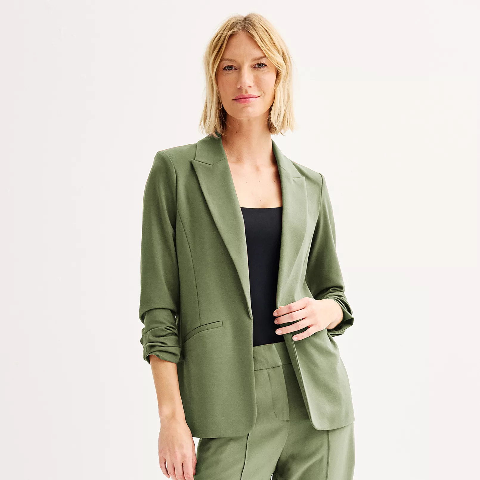 Women's Nine West Knit Closureless Blazer | Kohl's