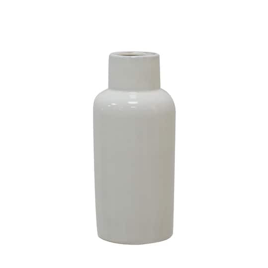 Large White Ceramic Vase by Ashland® | 3.9" x 8.9" | Michaels® | Michaels Stores