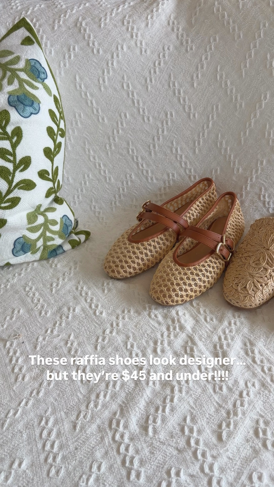 Raffia shoes for spring and summer are always a yes!!! ☀️👡🌿

I love the texture and neutral look of raffia, it goes with everything and instantly makes an outfit feel a little more warm-weather ready! These styles are all so cute and perfect for spring and summer outfits!

The best part… every pair is $45 and under! Such a good look for less because they give major designer vibes but at a fraction of the price!

Sharing all my favorites so you can grab them before they sell out! ✨

#shoe #shoes #sneakers #ladiesshoes #momfit #ootd #ladiesstyle #ladieswear #espadrille #maryjanes #mules #raffia #flats #classic #classicstyle #preppy #preppystyle #timeless #timelessstyle #grandmillenial #grandmillenialstyle #spring #springstyle #springshoes #summer #summerstyle #summershoes #workwear #workoutfit #momoutfit #momfit #travel #travelstyle #travelshoes #sale #salealert #majorsale #deal #dealoftheday #LTKSpringSale

#LTKSaleAlert #LTKootd #LTKmomlife