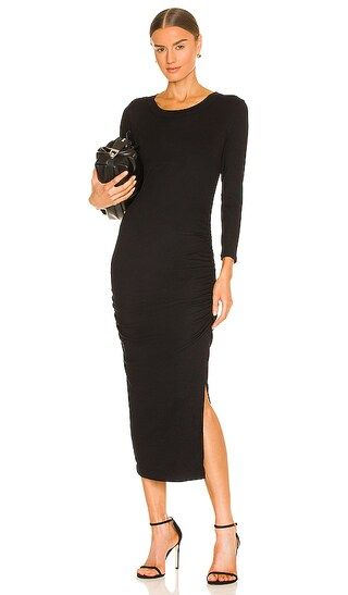 Christina Midi Dress in Black | Revolve Clothing (Global)