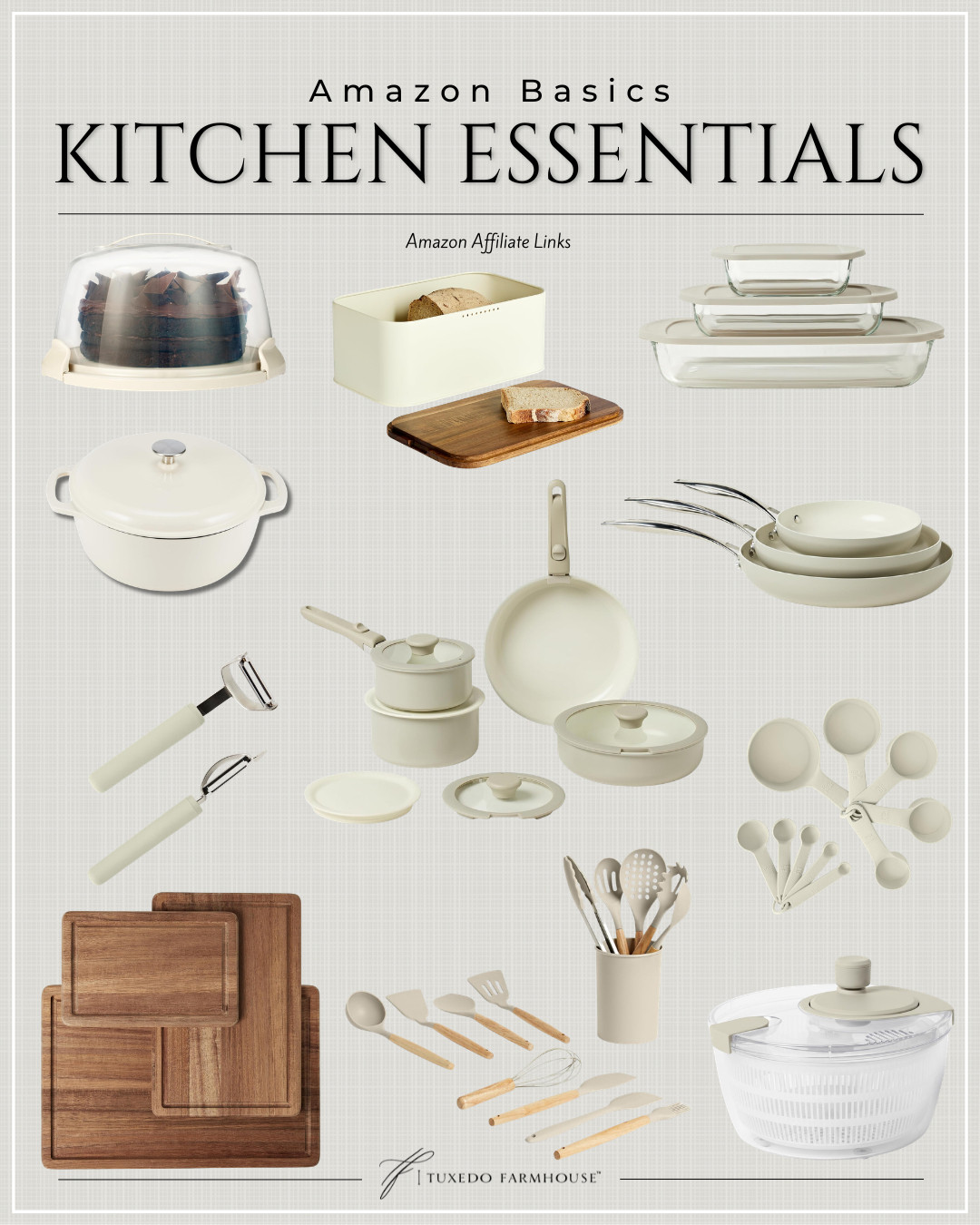 Amazon kitchen essentials 🤍 from everyday cookware to simple storage upgrades—these are the pieces I reach for again and again. Clean, functional, and budget-friendly finds all linked to shop ✨ 

 #LTKSeasonal #LTKHome #LTKSaleAlert