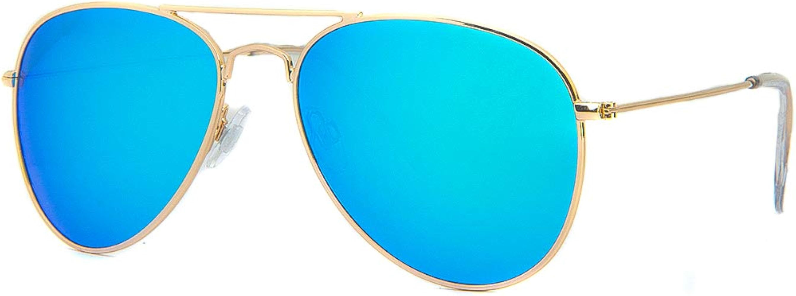 Polarized Aviator Sunglasses for Women Men, 100% UV Protection Mirrored Lens Metal Frame | Amazon (US)