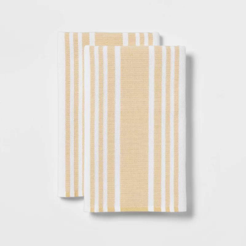 2pk Cotton Striped Terry Kitchen Towels - Threshold™ | Target