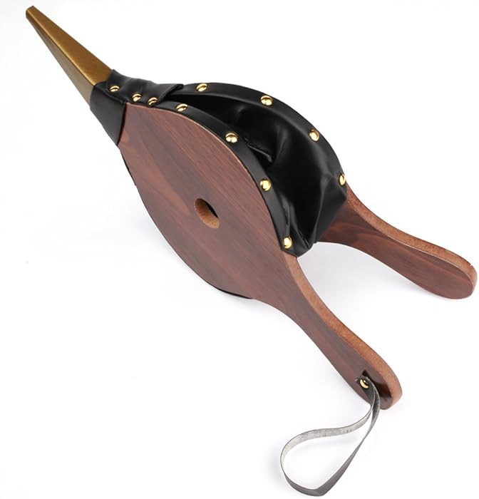 Z-COLOR 1PCS Brown Wood Fireplace Bellows 15" x 6.5" Outdoor Cooking Fan Air Blower | Amazon (US)