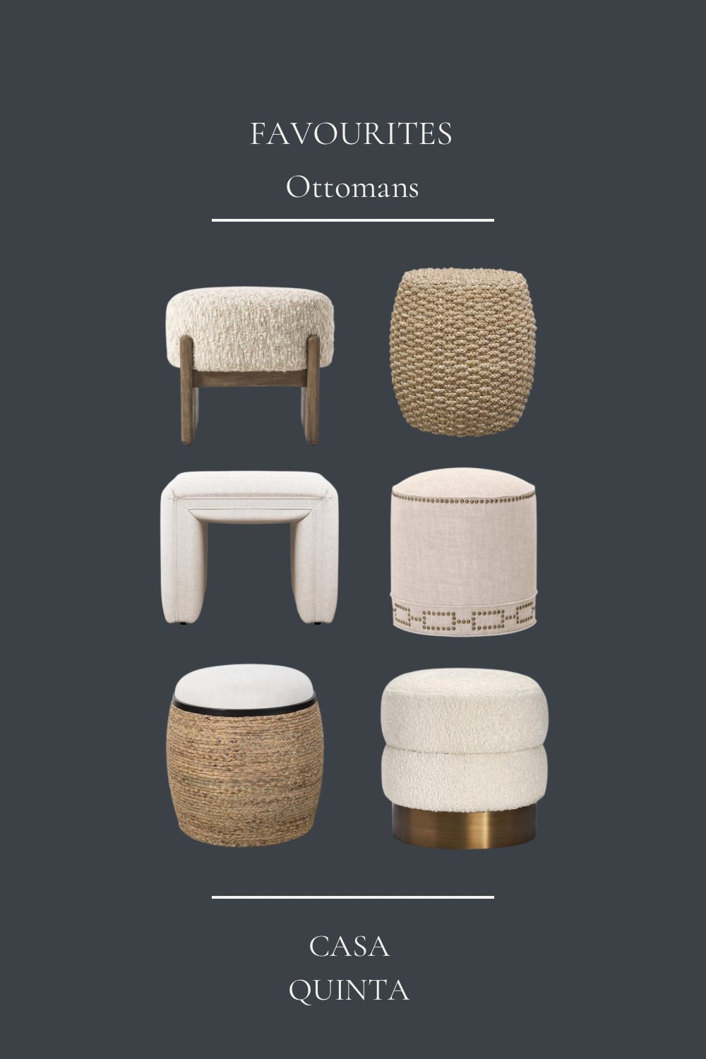 Ottoman obsession 🖤 From extra seating to stylish storage, these picks do it all. Perfect for living rooms, bedrooms, or that awkward corner that needs something.

💡 Pro tip: Use one as a coffee table with a tray on top!
🛍️ Shop my favorite ottomans now on LTK.

#LTKHome #OttomanStyle #HomeDecorFavorites #MultiFunctionalFurniture #InteriorInspo #LTKFinds