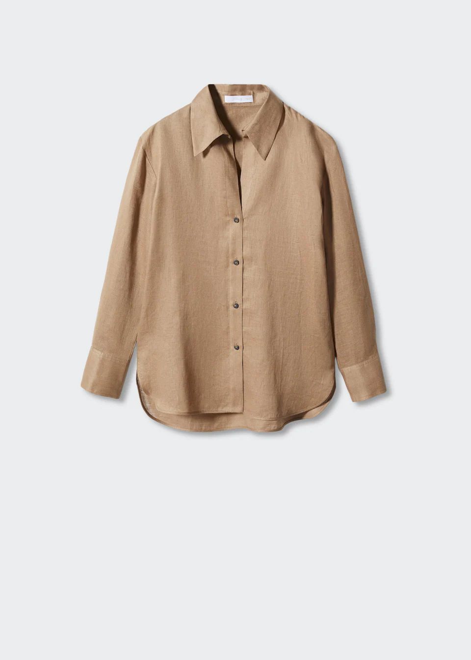 Linen 100% shirt -  Women | Mango USA | MANGO (US)