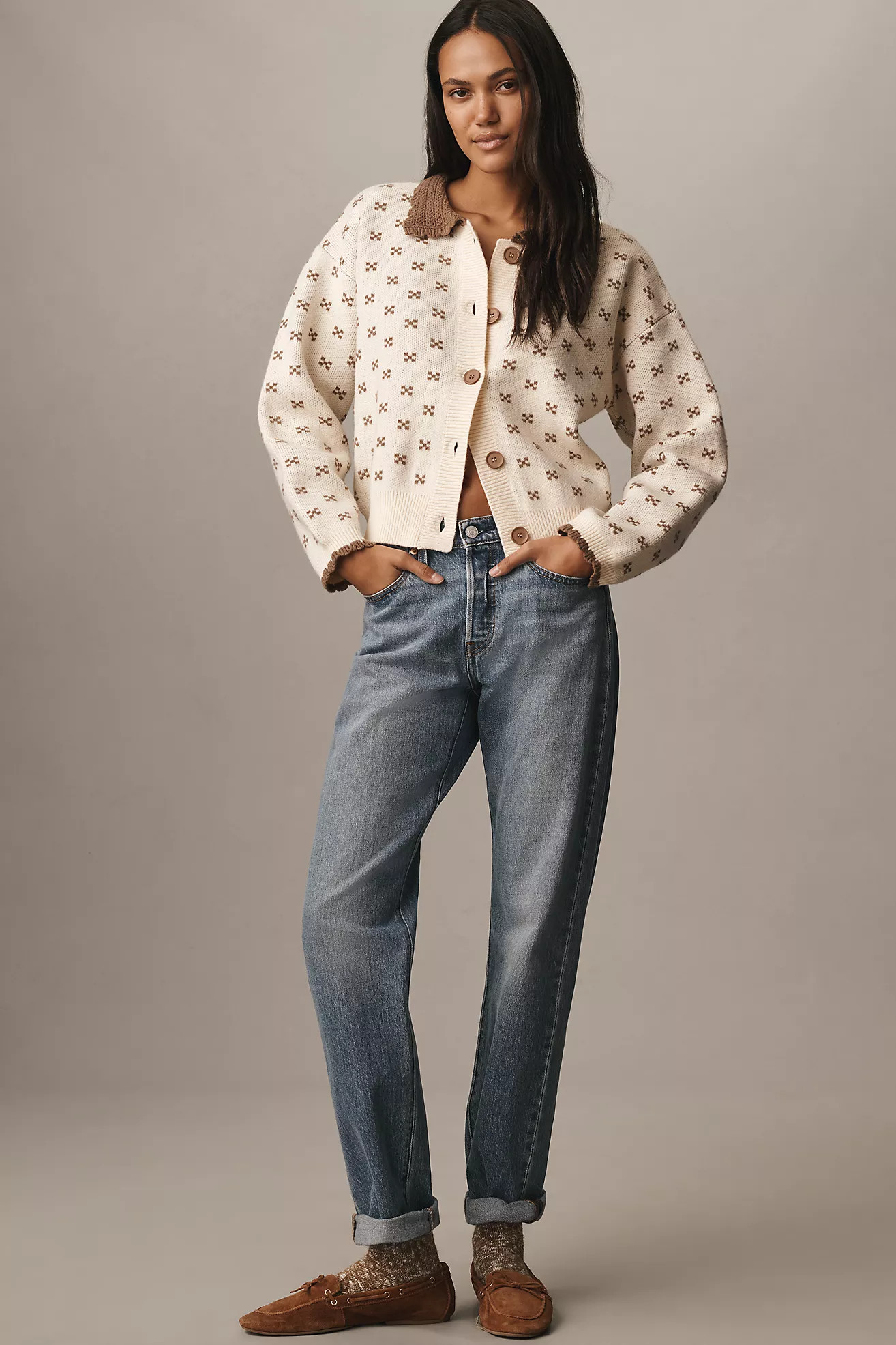 Raisonnel Collared Femme Cardigan Sweater | Anthropologie (US)