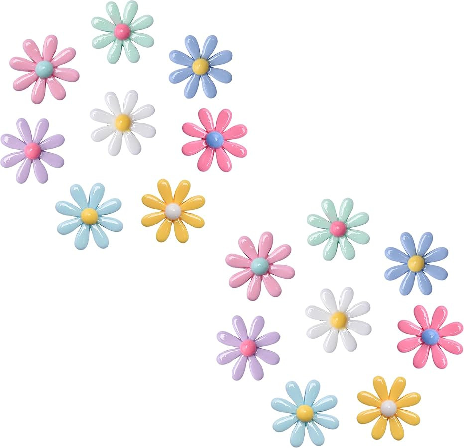 Flower Shoe Charms Cute Daisy Shoe Decoration for Girls Women Kids Party Favor Gifts | Amazon (US)