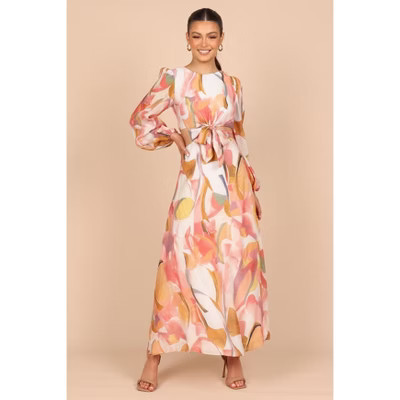 Petal and Pup Women's Laquin Long Sleeve Maxi Dress - Pink M | Target