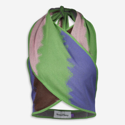 Multicolour Abstract Halterneck Top | TK Maxx