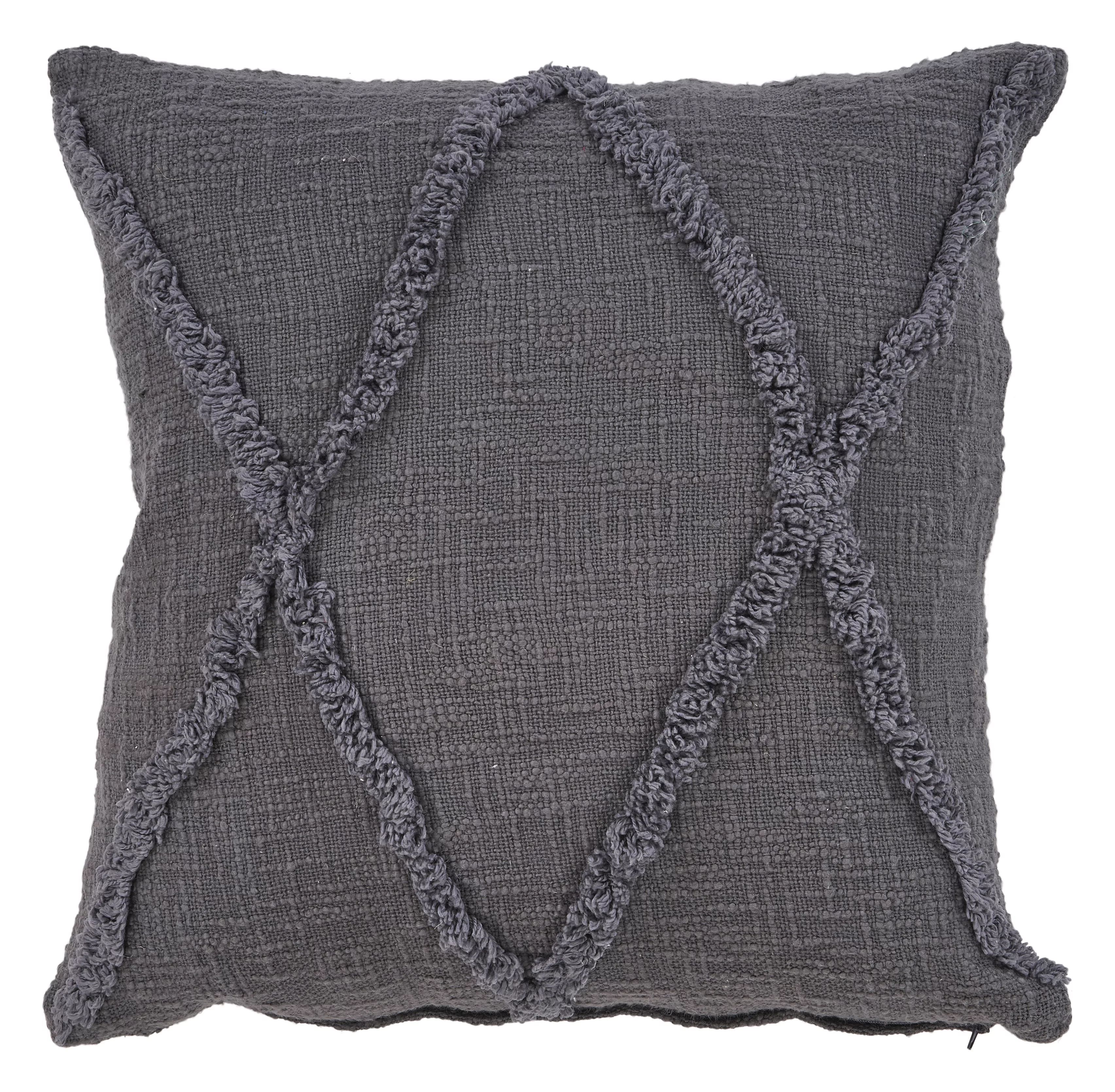 Ox Bay Diamonds Square Throw Pillow, Dark Grey, 20" x 20", Counter per Pack 1 - Walmart.com | Walmart (US)