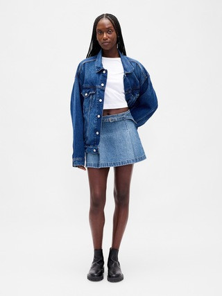 Denim Belted Mini Skirt | Gap (US)