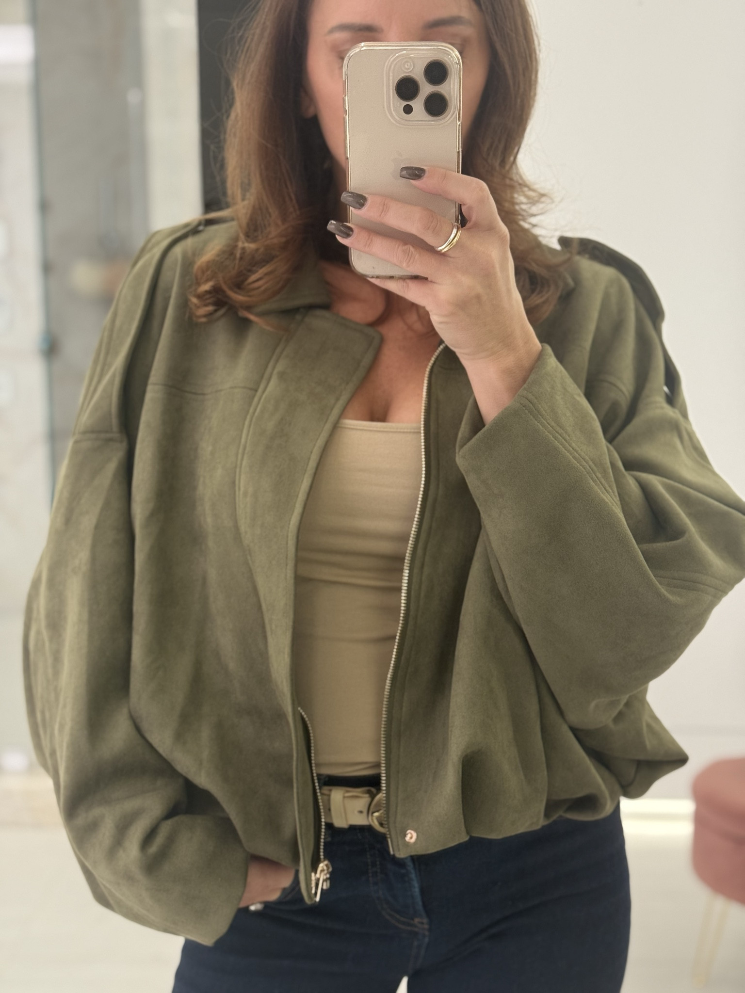 Your olive green jacket from Fall can be worn in spring just add some white and light  denim your perfect transition in case the weather isn’t warm enough for full spring.

#LTKgrwm #LTKootd #LTKSaleAlert